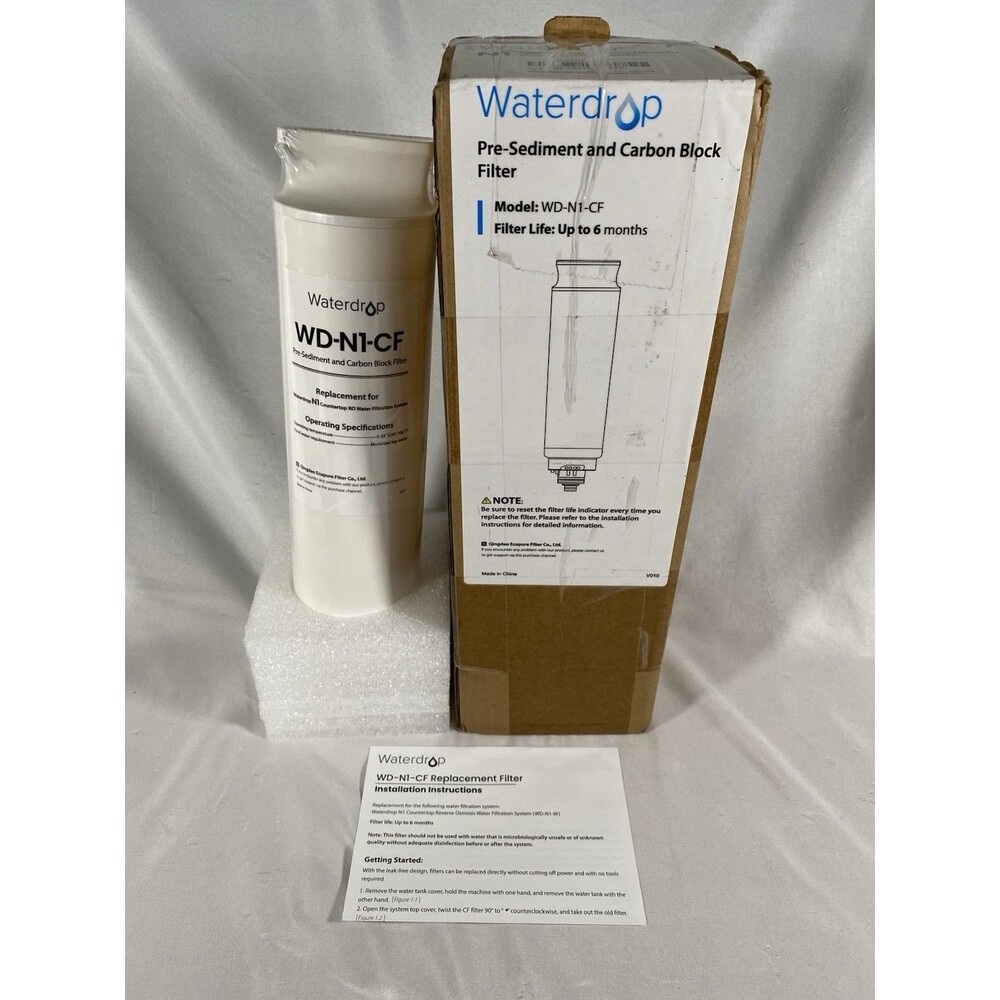 New Sealed Waterdrop WD-N1-CF Filter Replacement for WD-N1-W